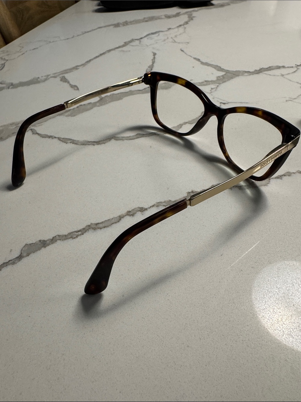 Dolce & Gabbana Brown Tortoise Cat Eye Glasses- prescription lenses with MK case - Picture 8 of 9